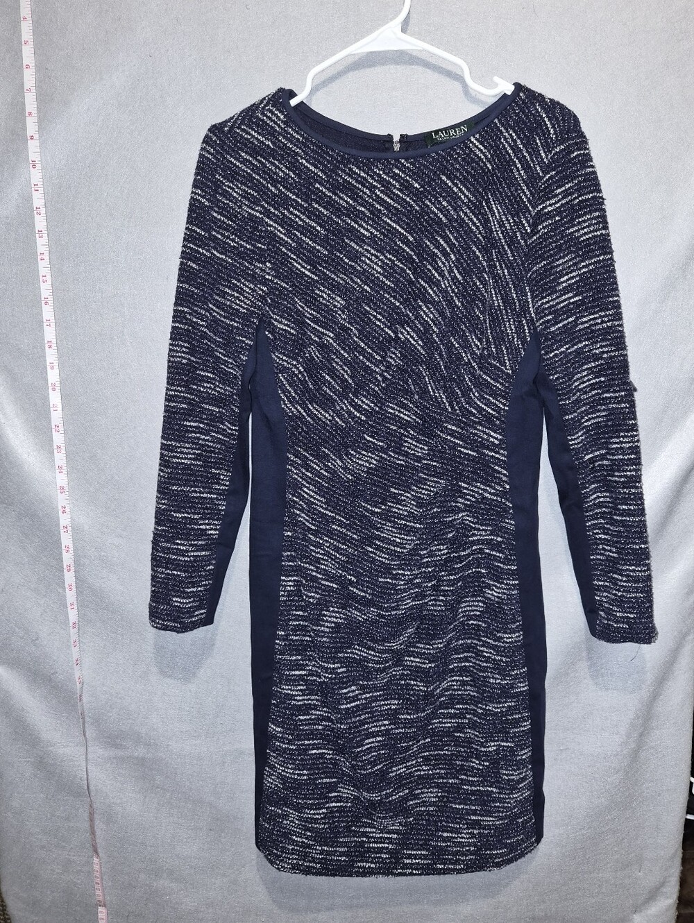 Lauren Ralph Lauren Textured Knit Sheath Dress – Size 14P